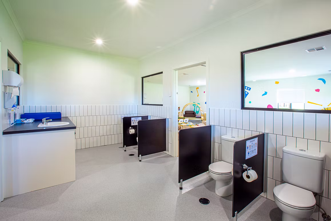 Purpose-built childcare restroom designed for safety and accessibility