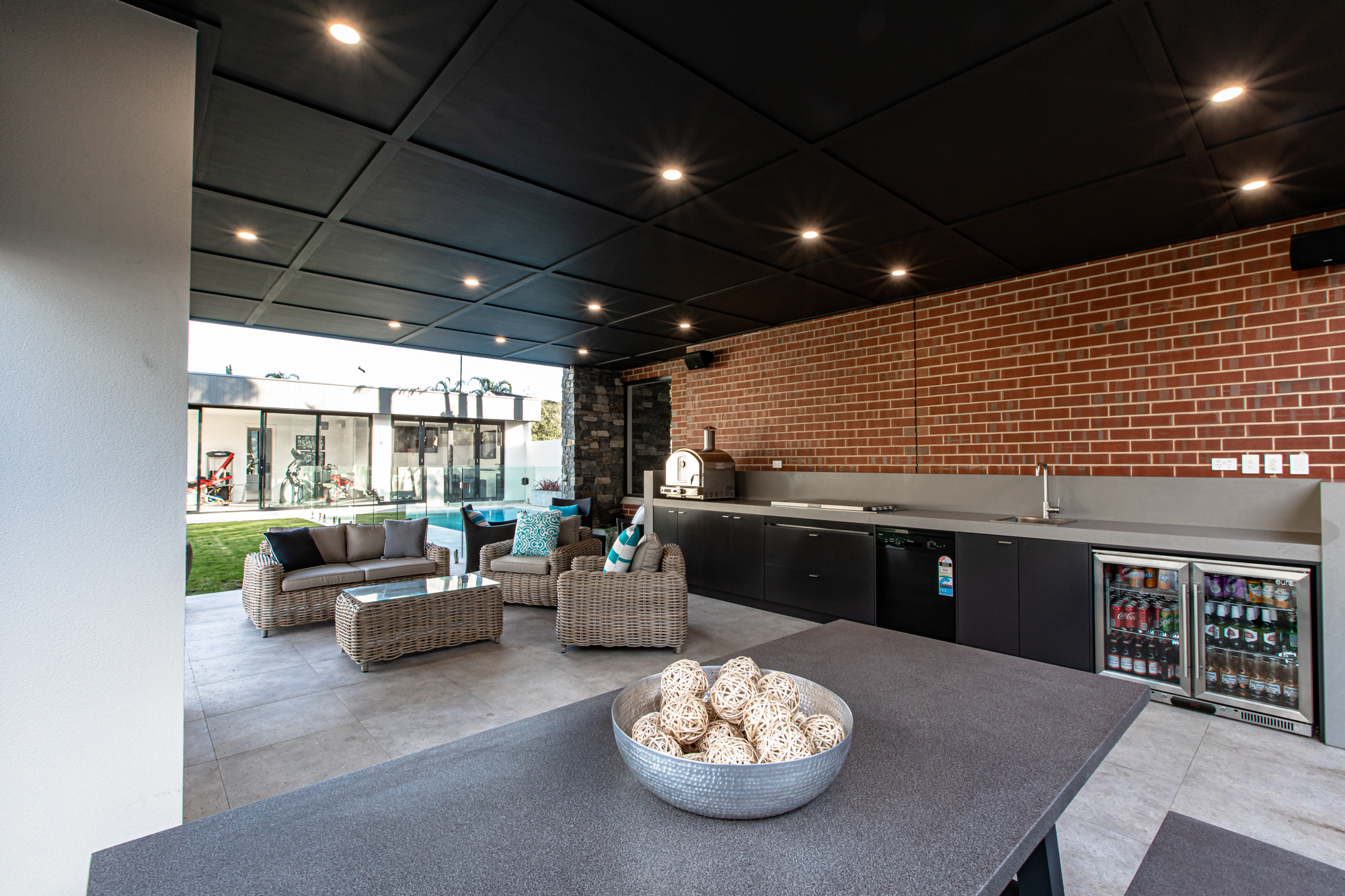 Custom alfresco entertaining area in Unley Park by expert builder