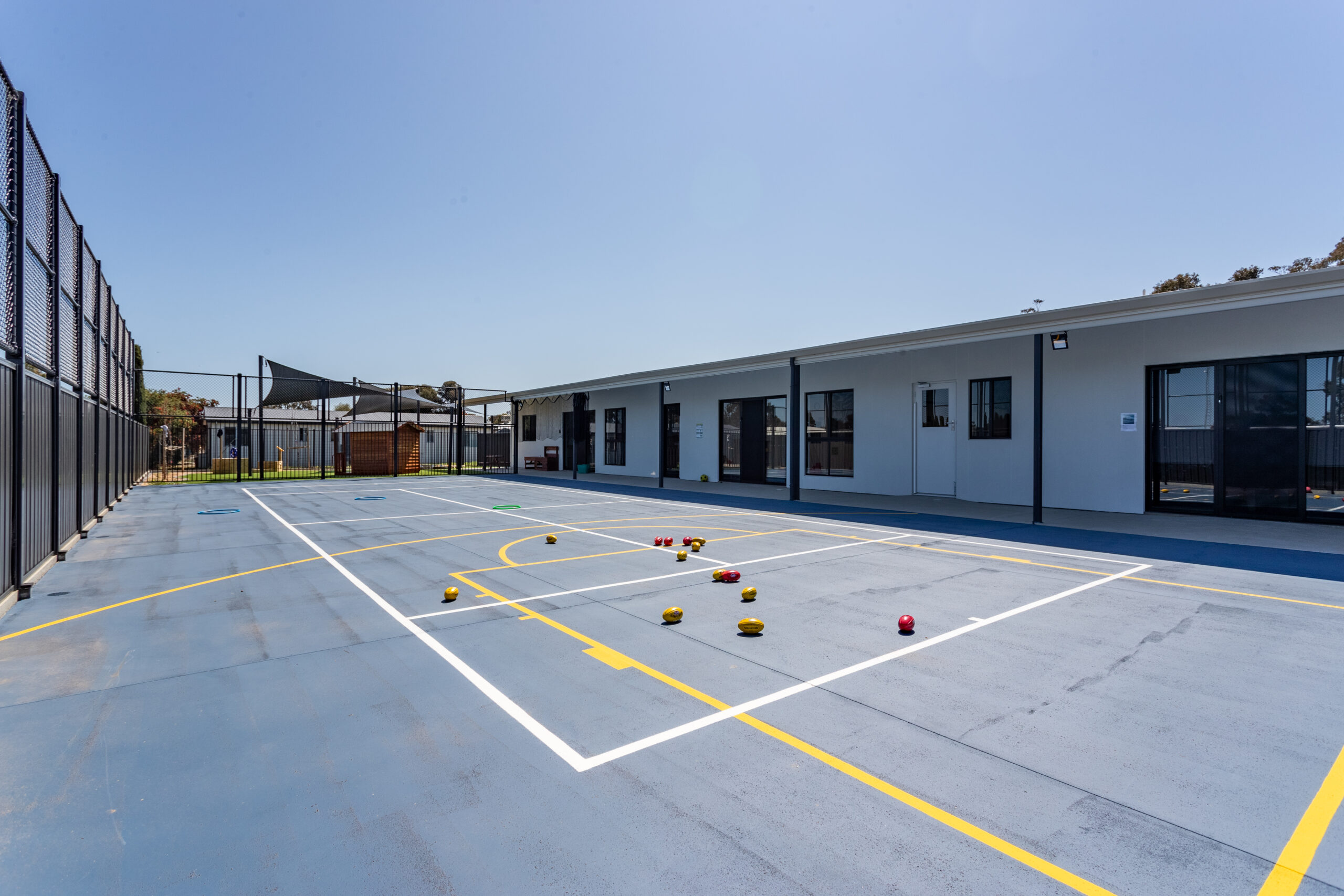 Outdoor Sports Court at Parafield Airport Early Learning Centre