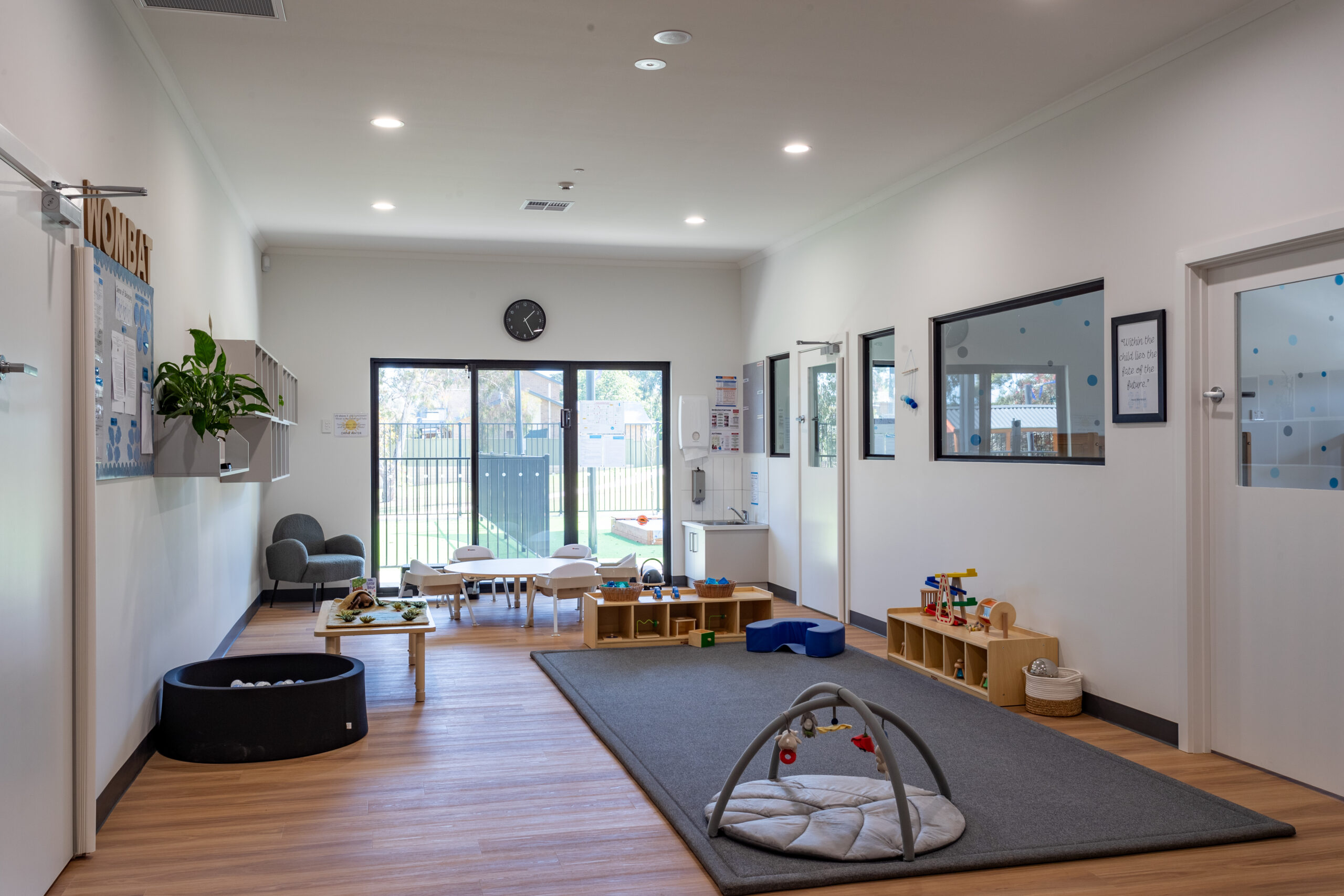 Interior classroom at O’Briens Montessori Centre Modbury built by expert builder