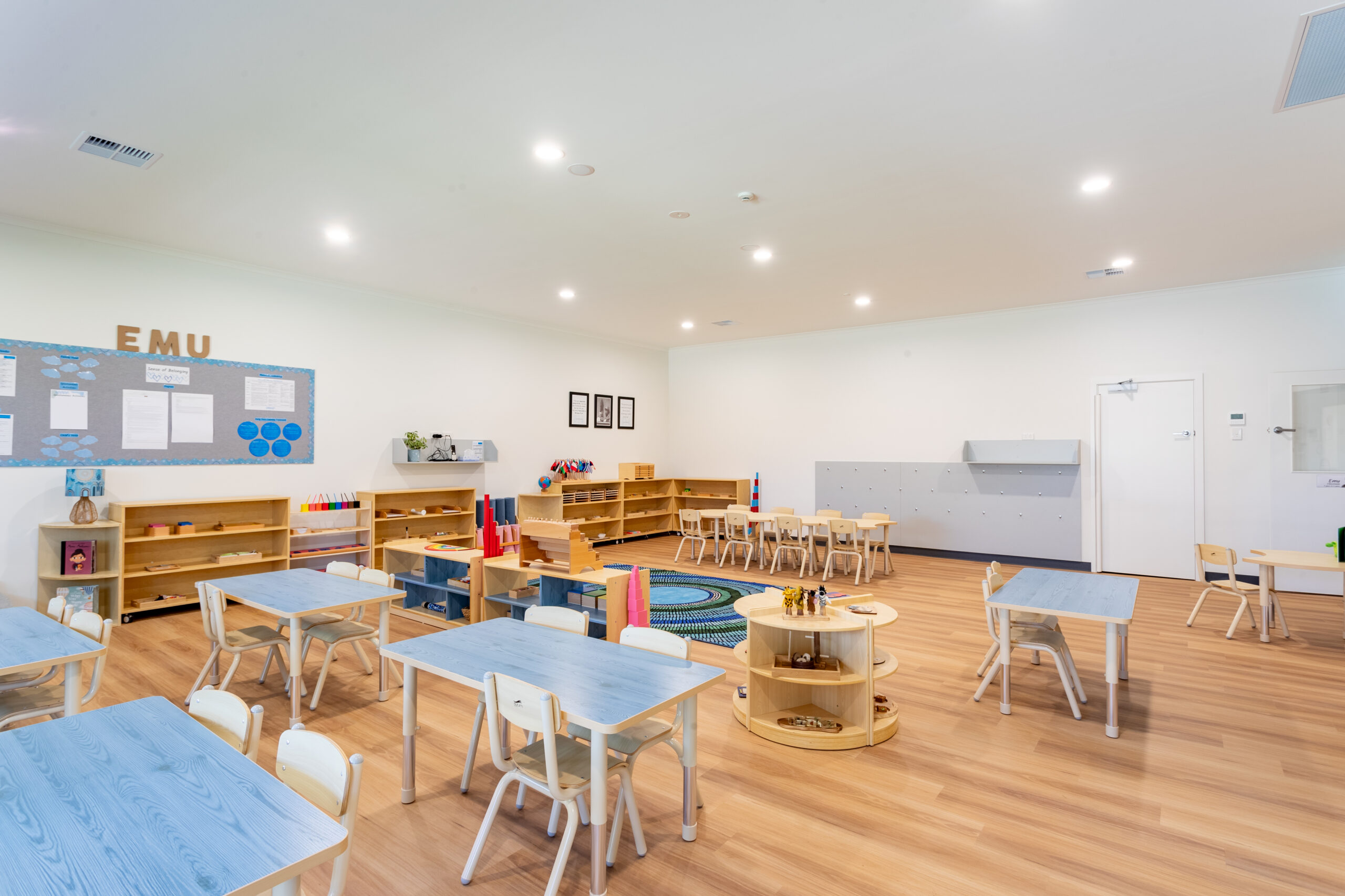 Montessori classroom setup at Modbury childcare centre