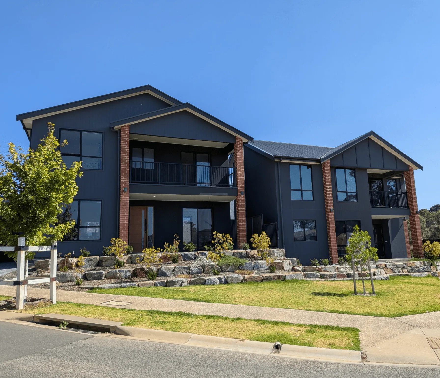 Newly-built house designed and constructed by a professional home builder